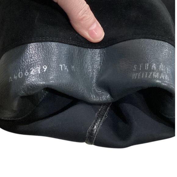 Stuart Weitzman 5050 Boot In Suede Over The Knee Boot In Black Size 7.5 - Picture 14 of 14